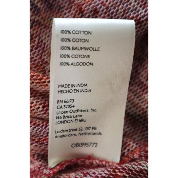 Free People OB1595772 Women's Sz M Cherry Combo Floral Rudi Ruffle Top - Picture 5 of 9